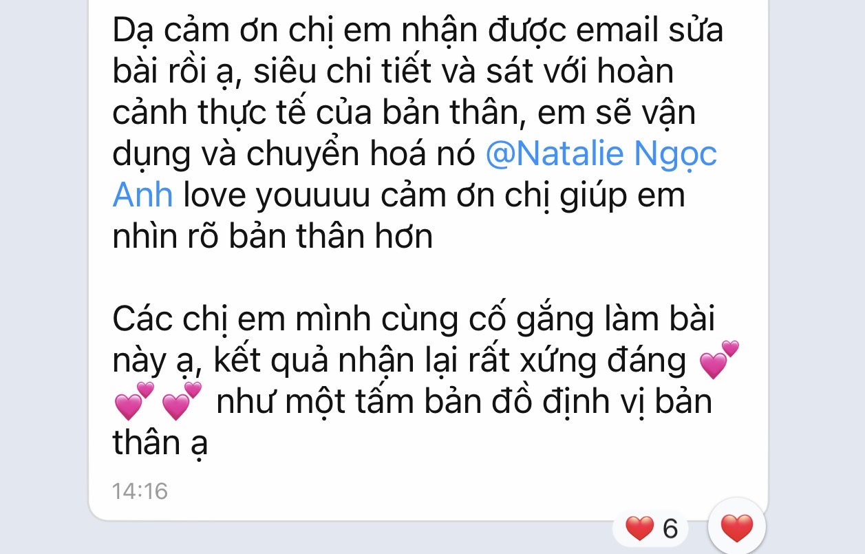 Phản hồi học viên 3