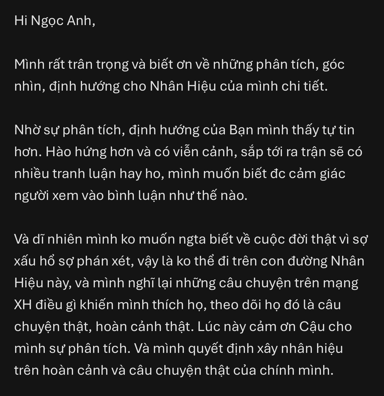 Phản hồi học viên 5